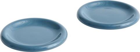 Hay Barro Plateset of 2-ø18-dark Blue 0008 - Frokosttallerkener hos Ma...