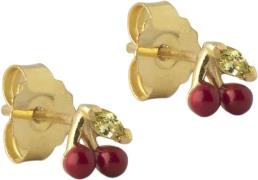 ENAMEL Copenhagen Stud, Cherry 4,9 x 4,5 mm - Ørestikker hos Magasin