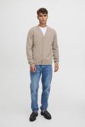 Casual Friday Cfkarl Lambswool Cardigan Mand Silver Mink Melange Cardi...