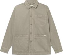 Forét Rowan Logo Overshirt Mand Vintage Khaki Overshirts Str L - Bomul...