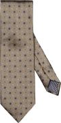 ETON Beige Paisley Woven Silk Tie 80 - Slips Silke hos Magasin