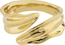 Pilgrim Elissa Recycled Ring Goldplated one size - Ringe hos Magasin