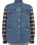 Mo5ch1no jeans Jacket Kvinde Fantasy Print Blue 281 Denimjakker Str S ...