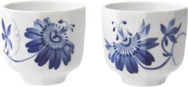 Royal Copenhagen Blomst Multikop Passionsblomst 20 cl 2 stk. Hvid - Ko...