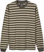 Mads Nørgaard - Copenhagen Cotton Jersey Stripe Frode Tee LS Mand Brun...