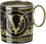 Versace Mug With Handle, Virtus Gala Black, Versace Flerfarvet Str 10,...