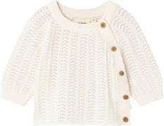 Lil' Atelier Nbfjohanna LS Wrap Knit LIL Str 62 - Coconut Milk Cardiga...