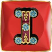 Versace Bowl 12cm sq. Flat, Holiday Alphabet I, Versace Flerfarvet Str...