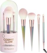 Sephora Collection Cosmic Glow Ansigtsmakeups og Øjenpenselsæt - Pense...