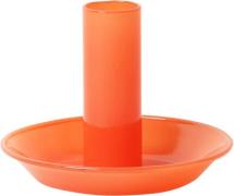 AU Maison Glas Lysestage, Orange, 10xø8 cm 0008 Str 10xø8 cm - Kronely...