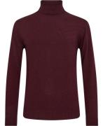 Manifattura Knitwear Mand Bordeaux Sweaters Str L - Merino Uld hos Mag...