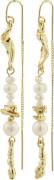 Pilgrim Intent Chain Earrings Goldplated one size - Ørehænger hos Maga...