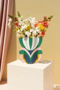 OCTAEVO Mini Paper Vase Elysia Green Str 16,5 x 0,05 x 17 - Vaser hos ...