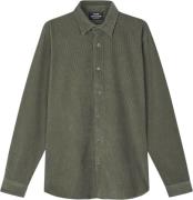 Mads Nørgaard - Copenhagen Classic Cord Malte Shirt Mand Grøn Langærme...