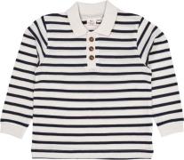 Copenhagen Colors Striped Pique Polo W. LS Str 110 - Navy/cream Strip ...