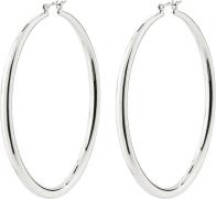 Pilgrim Priya Recycled Large Hoop Earrings Silverplated one size - Cre...