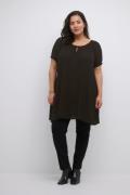 Kaffe Curve Kcami SS Tunic Kvinde Black Deep Tunikaer Str 46 - hos Mag...