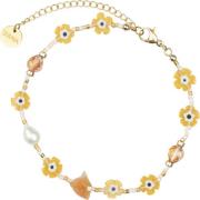 Sui Ava Flower Power Anklet ONE SIZE - Kædearmbånd Med Vedhæng hos Mag...