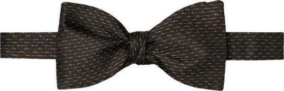 ETON Black Semi Solid Silk Bow Tie Self Tied One Size - Slips Silke ho...