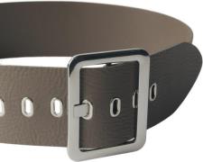 MANGO Wide Leather Belt S - Bælter Læder hos Magasin