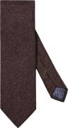 ETON Dark Red Herringbone Wool Cotton Silk Tie 80 - Slips hos Magasin