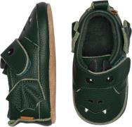 Melton Dragon Leather Slippers Dark Green Hjemmesko Str 26/27 - Læder ...