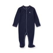 Polo Ralph Lauren Cotton Jersey Footed Coverall Str 3M / 3-6 mdr - Blå...