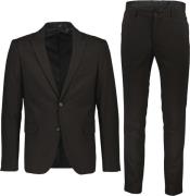 Lindbergh Suit med let Stretch Mand Sort Jakkesæt Slim Fit Str 40 - ho...