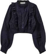 Sofie Schnoor Shirt Str 8 år / 128 cm - Dark Blue Skjorter hos Magasin