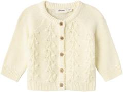 Lil' Atelier Nbfkaja LS Knit Card LIL Str 68 - Lemon Icing Cardigans h...