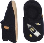 Melton Space Wool Slippers Marine Hjemmesko Str 26/27 - Uld hos Magasi...