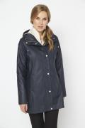 ILSE JACOBSEN 10 Rain87 Kvinde Dark Indigo Regnjakker Str 40 - Polyest...