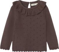 Lil' Atelier Nmflaguna LS Knit LIL Str 104 - Peppercorn Strik hos Maga...