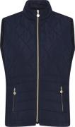 Micha Waistcoat_ Quilt Andjerseymix Kvinde Navy Veste Str 46 - hos Mag...