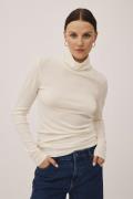 Magasin Cilla 11 RWS Merino Wool Kvinde Cream Rullekraver Str L Merino