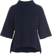 Bitte Kai Rand Cloud Cashmere Kvinde Ink Blue Kortærmet Strik Str L Ca...