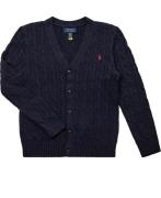 Polo Ralph Lauren 20/2 Cottoncable Cardi-tp-swt Str L - Navy Cardigans...