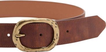 MANGO Textured Belt With Buckle L - Bælter hos Magasin