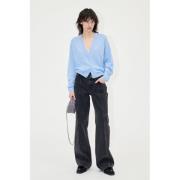 Stine Goya Paul, 1909 Denim Kvinde Stone Wash Grey Cargo Bukser Str 29...