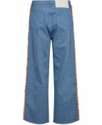 Karl Lagerfeld Denim Boucle Pants Kvinde Blue Denim Wide Jeans Str 29 ...