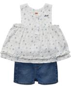 Levi's Lvgfloraltankandshortset Str 12M - White Buksedragter hos Magas...