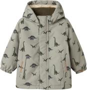 Lil' Atelier Nmmlasnow10 Jacket AOP 1FO LIL Str 92 - Laurel Oak Vinter...