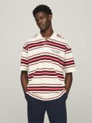 Tommy Hilfiger Stripe Honeycomb Monotype Polo Mand Calico Kortærmede P...