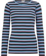 Magasin Milla 1G Kvinde Autumn Multi Stripe Langærmede Tshirts Str L B...