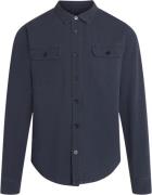 Mads Nørgaard - Copenhagen Dyed Canvas Stern Shirt Mand Midnight Navy ...