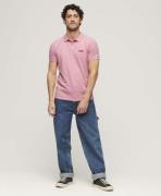 Superdry Classic Pique Polo Mand Light Pink Marl Kortærmede Poloer Str...