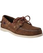 Sebago Docksides Portland Nubuck Mand Brown Sejlersko Str 41 - Læder h...