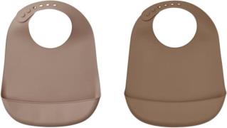 Liewood Tilda Silicone bib Solid 2 Pack One Size - Hagesmække hos Maga...