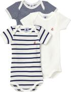 Petit Bateau 3 Bodies US MC Varian12m Str 3M - Variante 1 Kortærmede B...