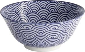 Tokyo Design Studio Nippon Blue Tayo Bowl 15.2x6. 7cm Wave Blue/white ...